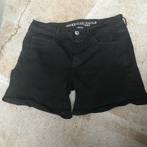 Black Jean Shorts
